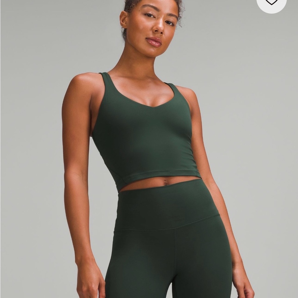 Women's Dark Green Lululemon Align Tank Top, size 6